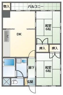 【間取り】 | 大橋ハイツ