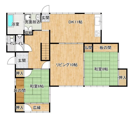 【間取り】 | 商談中です。柳井・一里木 | 1F