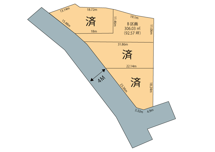 高崎市保渡田町売土地 B区画