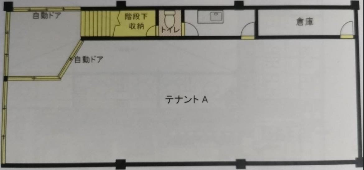 守山市勝部５丁目の店舗一部の間取り