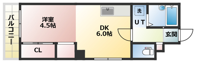 【間取り】 | 【CP対象】第53松井ビル | 間取りです