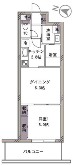 【間取り】 | ヴァンベール駒沢