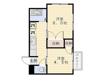 収納たっぷりなので、使い勝手の良い間取りです♪