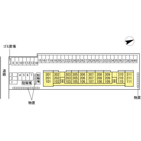 グリーンヒルズ Ⅵの区画図