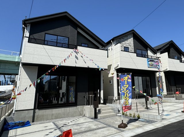 流山市三輪野山１丁目新築戸建（三輪野山４期）の外観|1号棟外観・完成済み内覧可能です