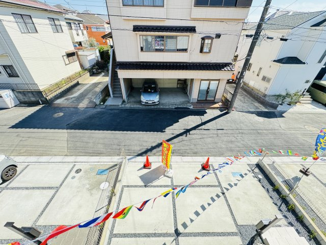 流山市三輪野山１丁目新築戸建（三輪野山４期）の展望|バルコニーより道路側眺望