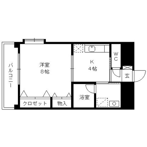 久留米市小森野２丁目の賃貸マンションの間取り