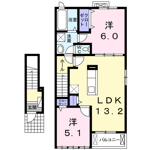 【間取り】 | ロイヤルイーストＡ