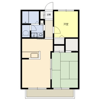 【間取り】 | サニータウンK棟