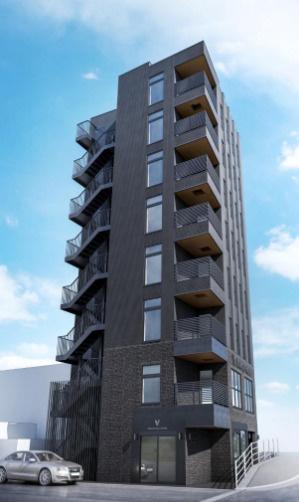 草津市野路１丁目の店舗事務所の外観パース|外観パースです