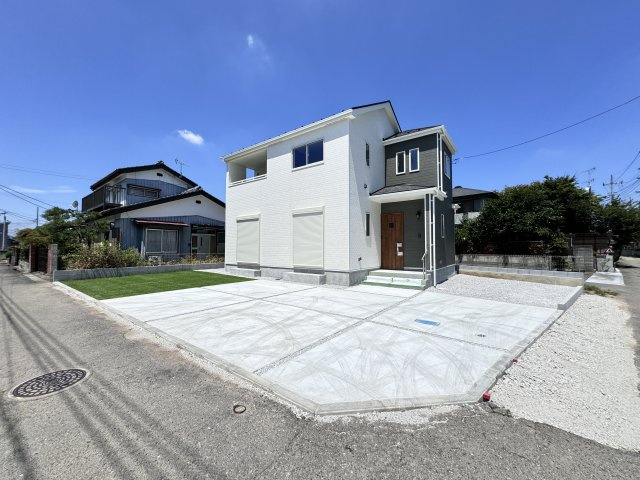 新築　高崎市倉賀野町8期　Heartful　Town　1号棟の前面道路含む現地写真|現地写真　南側接道幅員約4ｍ　東側接道幅員約4ｍ