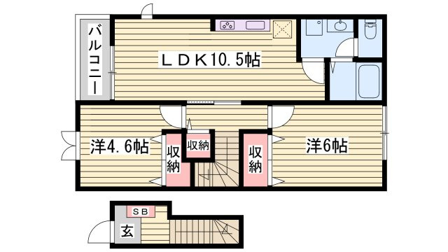 １＆３アベニューＣの間取り