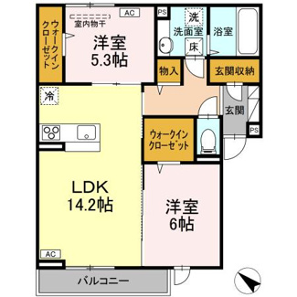 【間取り】 | D-residence・K沖野上