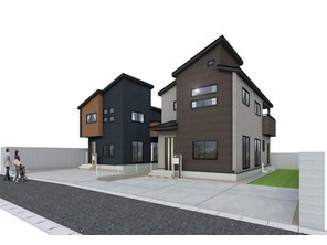 ブルーミングガーデン　岡山市中区東山3丁目【仲介手数料無料】の外観パース