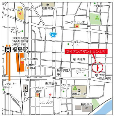 【地図】 | ライオンズマンション上町 | 駅近のアクセスが良い物件です♪