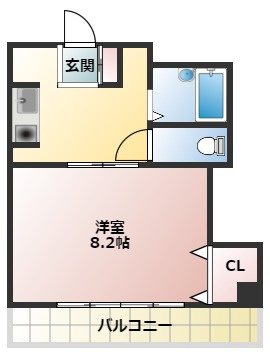 千葉市花見川区幕張本郷６丁目の賃貸マンションの間取り|※反転タイプもあります。