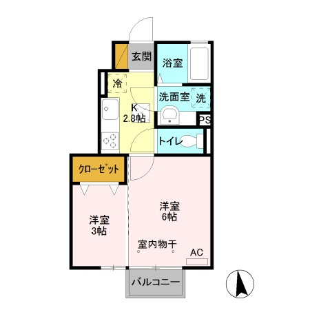 ル・シエル Ａの間取り