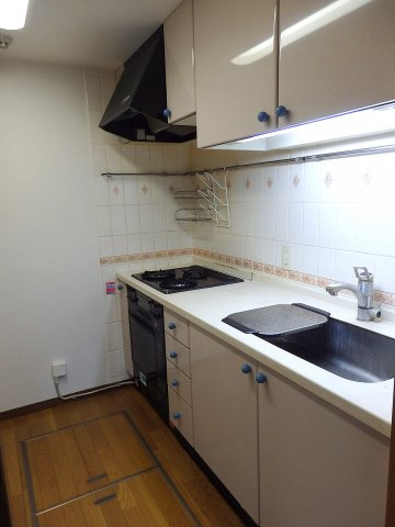 武蔵野市中町１丁目の賃貸マンションのキッチン|※ガスオーブンは機能保障外です