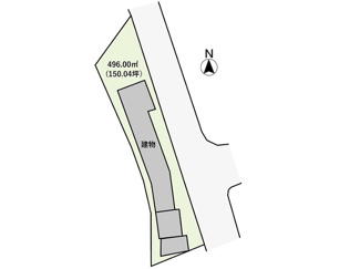 【区画図】 | 土地　矢掛町小林　150.04坪
