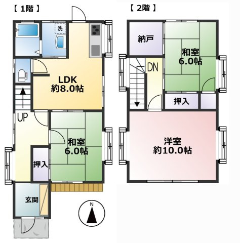【間取り】 | 大網白里市木崎　中古戸建