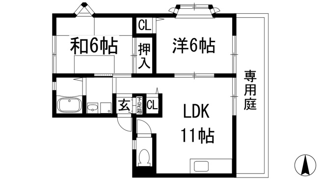 【間取り】 | サンライフ安倉