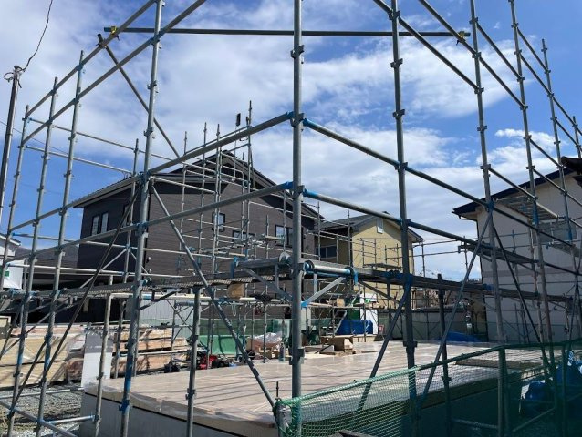 天童市老野森建売住宅【平屋】の外観|現在建築中！早期予約受付中！