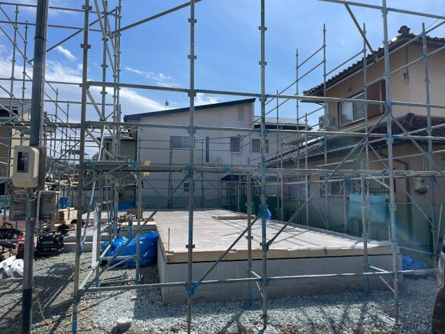 天童市老野森建売住宅【平屋】の外観|現在建築中！早期予約受付中！