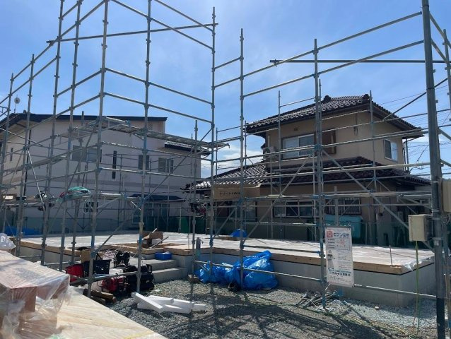 天童市老野森建売住宅【平屋】の外観|現在建築中！早期予約受付中！