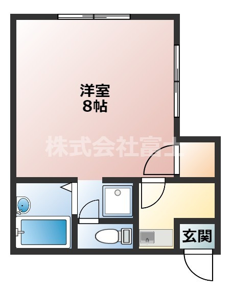 平野町アパートの間取り