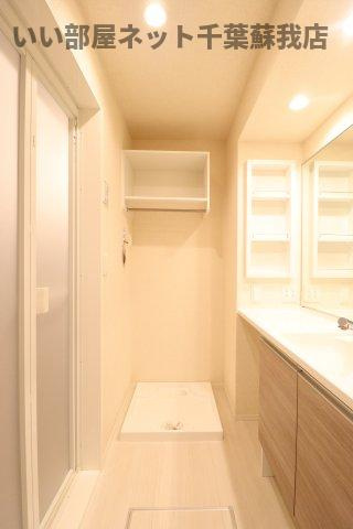 D-room末広2丁目の洗面所|忙しい朝には欠かせない洗面所です