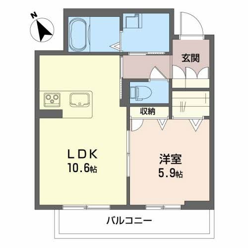 ベレオ　アトリエール住吉の間取り
