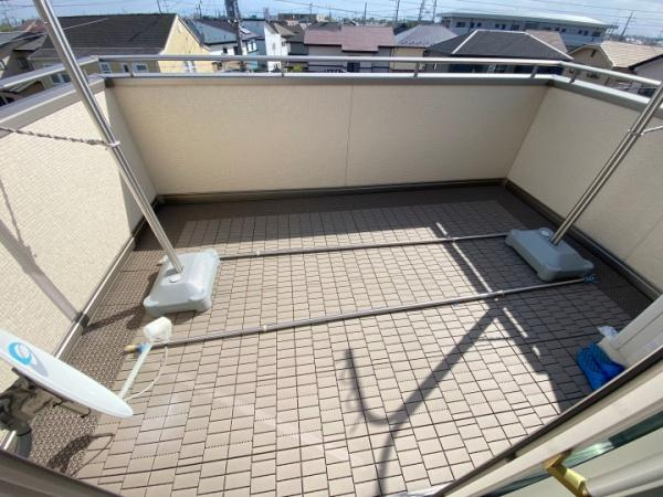 伊勢崎市連取町中古一戸建てのバルコニー|３階バルコニー