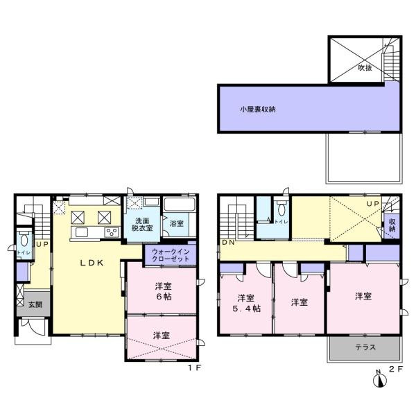 伊勢崎市連取町中古一戸建ての間取り