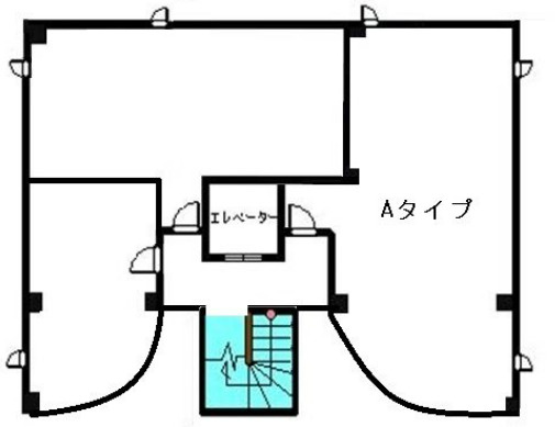 野洲市北野１丁目の店舗一部の間取り