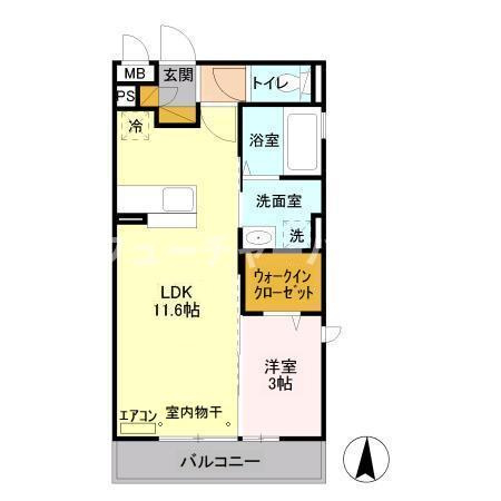 スクエアコートの間取り