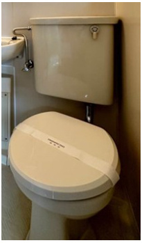 【トイレ】 | メゾンベニス | バスルームにあるトイレです！水廻りのお掃除が一気にできますね☆
