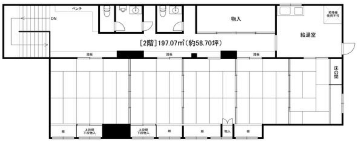 草津市野路東５丁目の店舗一部の間取り