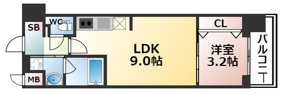 【間取り】 | スプランディッド弁天町