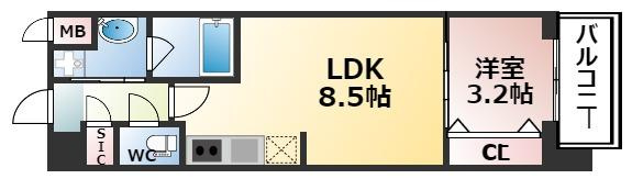 【間取り】 | スプランディッド弁天町