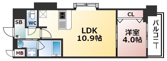 【間取り】 | スプランディッド弁天町