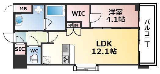 【間取り】 | スプランディッド弁天町