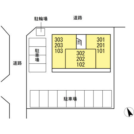 メゾン　クレール　　刈谷市近郊の賃貸ならクラスホーム刈谷の区画図