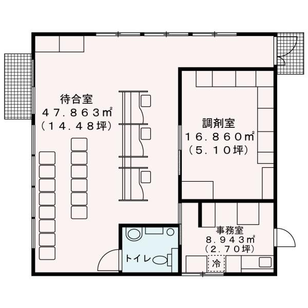 和歌山市和歌浦西１丁目の店舗の間取り