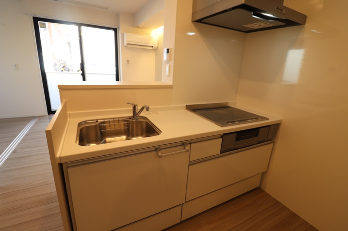 D-room GRACA 中町 EASTのキッチン|IHクッキングヒーター付キッチン