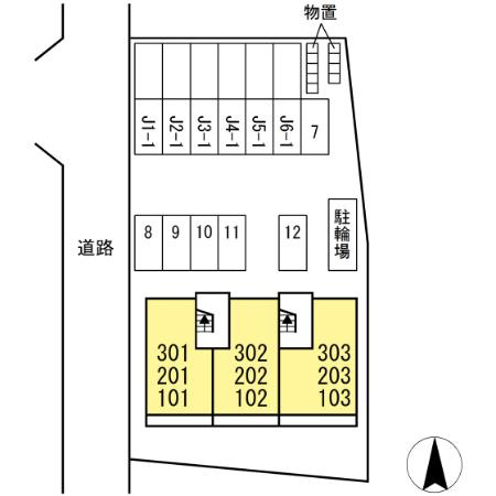 サニー五月田の区画図