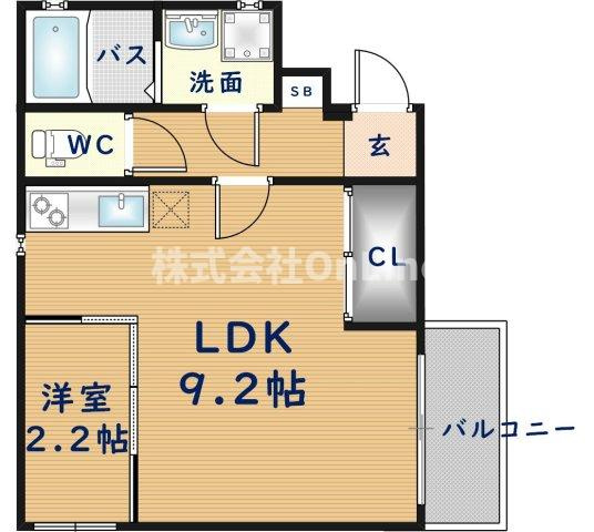 RIFF阪急神崎川の間取り