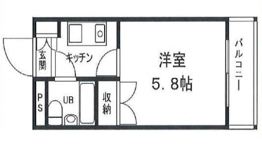 姫路市南駅前町の賃貸マンションの間取り