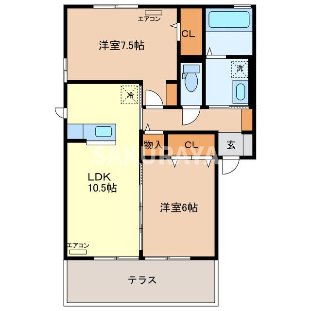 プロスコート Ⅲの間取り
