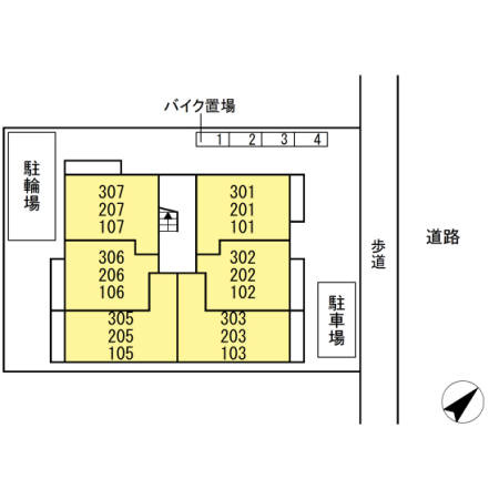Maison Serenaの区画図