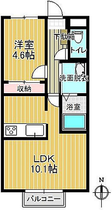 メゾンドクレールの間取り